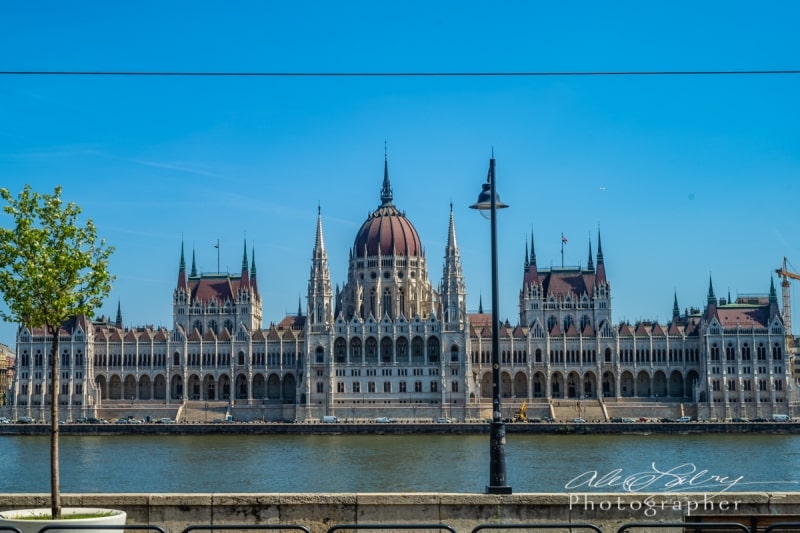 Pest from Buda side of Danube. Budapest, 2018