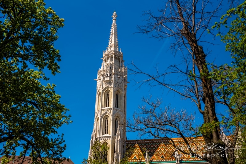 Church spire, Budapest, 2018