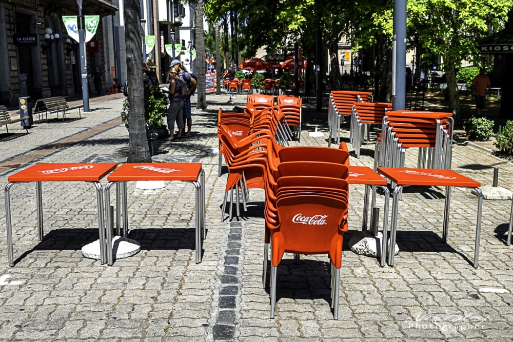 Coca-Cola Tables, Main Square, Montevideo