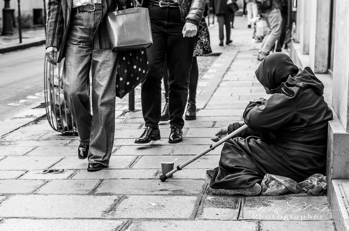 Gypsy Beggar, Paris, France, 2023