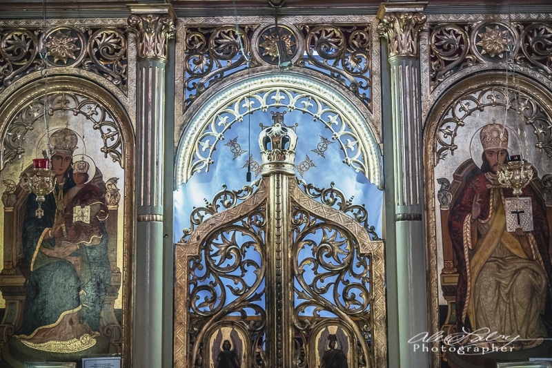 Inside old Greek Orthodox Church, Brasov